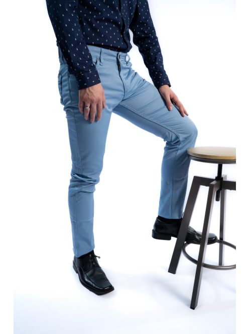 Thomas Jeans fényes anyagú nadrág világoskék