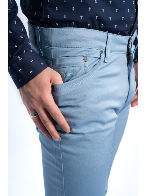 Thomas Jeans fényes anyagú nadrág világoskék