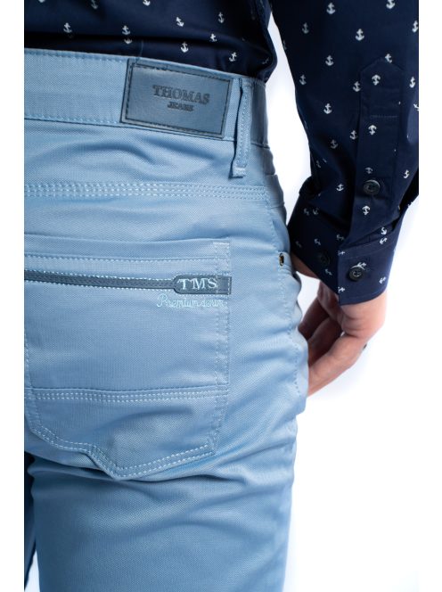 Nohavice Thomas Jeans z lesklého materiálu, svetlo modré