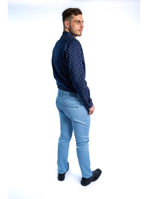 Thomas Jeans fényes anyagú nadrág világoskék