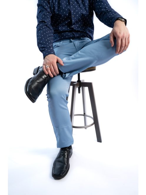 Nohavice Thomas Jeans z lesklého materiálu, svetlo modré