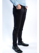 Nohavice Thomas Jeans z lesklého materiálu v tmavomodrej farbe