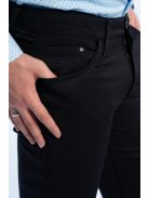 Nohavice Thomas Jeans z lesklého materiálu v tmavomodrej farbe
