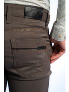 Thomas Jeans fényes anyagú nadrág zöldes barna