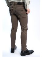 Nohavice Thomas Jeans z lesklého materiálu v zeleno-sivej farbe