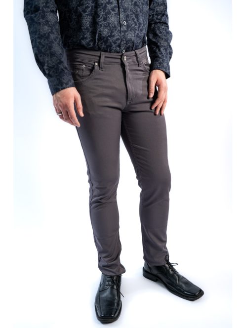 Nohavice Thomas Jeans z lesklého materiálu v šedej farbe
