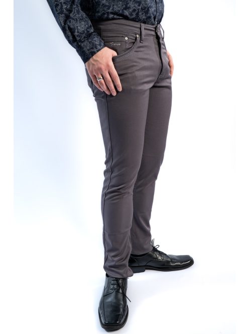 Nohavice Thomas Jeans z lesklého materiálu v šedej farbe