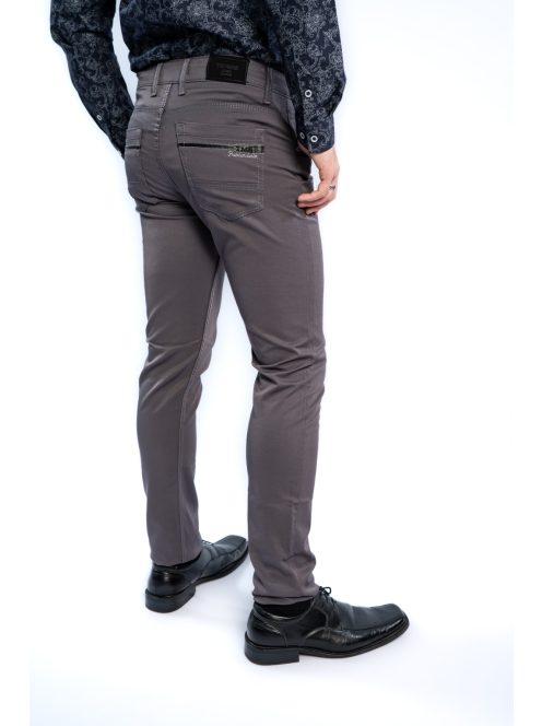 Nohavice Thomas Jeans z lesklého materiálu v šedej farbe