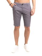 Plátnené bermudy Thomas Jeans v šedej farbe