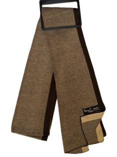 Thomas Jeans sál bézs fekete csíkkal