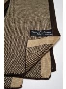 Thomas Jeans sál bézs fekete csíkkal