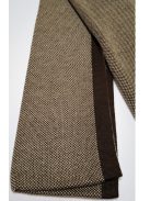 Thomas Jeans sál bézs fekete csíkkal