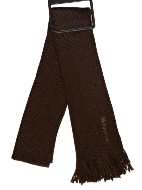 Šál Thomas Jeans tmavohnedý