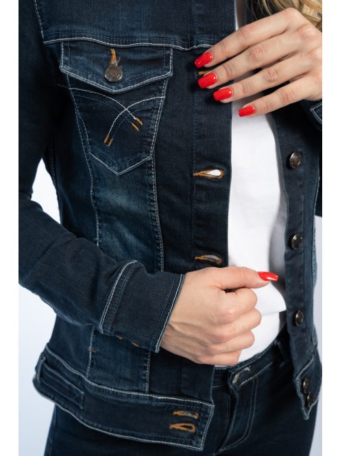 Thomas Jeans női farmerdzseki koptatott