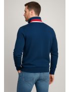 Thomas Jeasn pulóver kék piros csíkkal