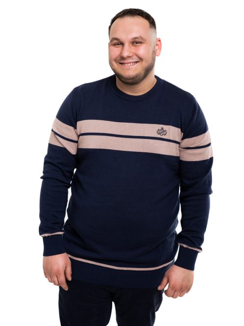 Thomas Jeans pulóver bézs csíkkal