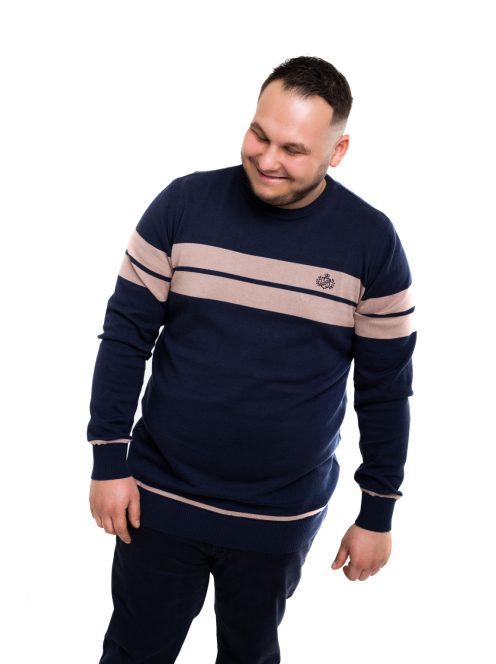 Thomas Jeans pulóver bézs csíkkal