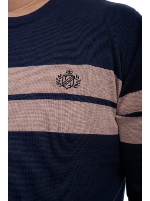 Pánsky sveter Thomas Jeans s béžovými pruhmi
