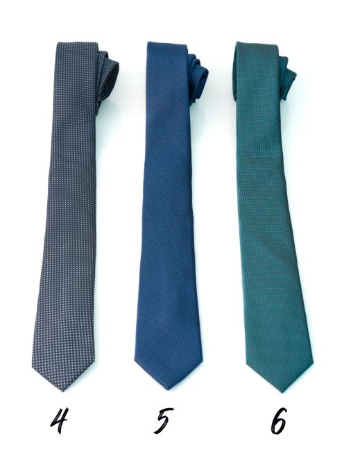 Nyakkendő éjkék mintás, kék és türkiz-zöld