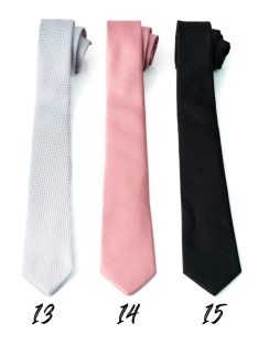 Nyakkendő halványszürke, pasztell rózsaszín, fekete