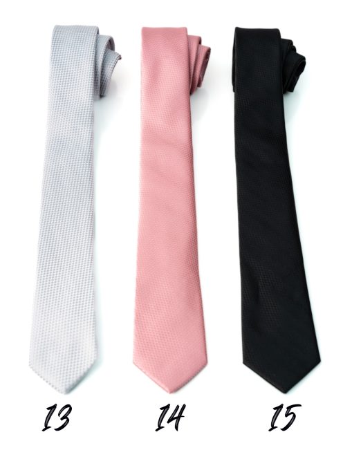 Nyakkendő halványszürke, pasztell rózsaszín, fekete