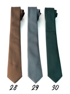 Nyakkendő barna, szürke, sötétzöld