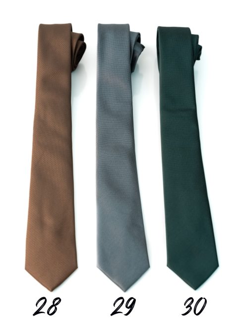 Nyakkendő barna, szürke, sötétzöld