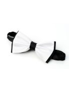 Csokornyakkendő fekete-fehér