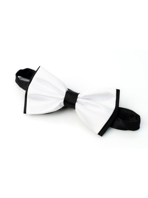 Csokornyakkendő fekete-fehér