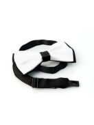 Csokornyakkendő fekete-fehér