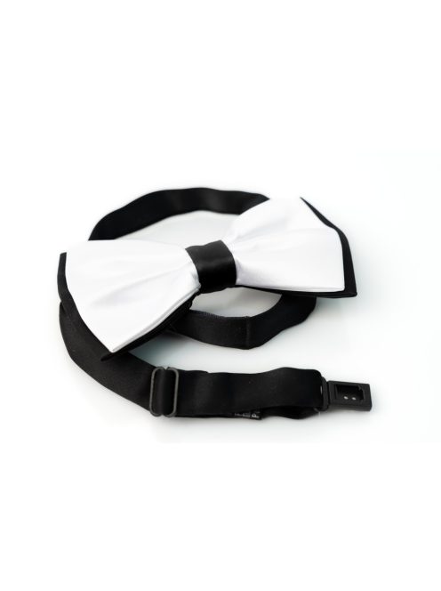 Csokornyakkendő fekete-fehér