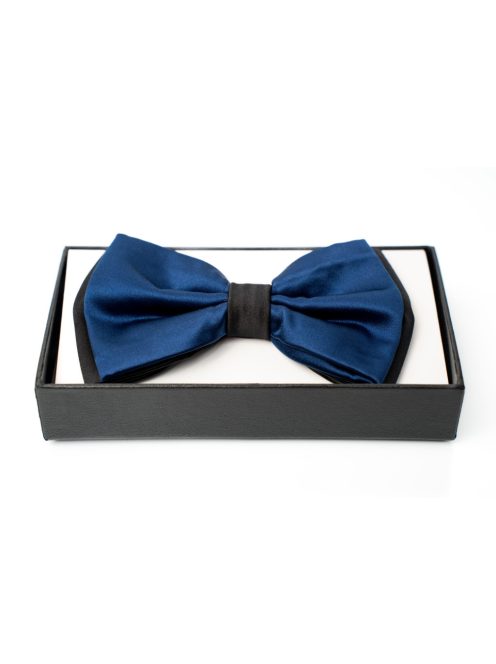 Csokornyakkendő sötétkék-fekete
