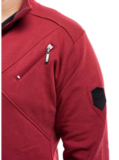 Thomas Jeans kardigán sportos bordó