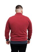 Thomas Jeans kardigán sportos bordó