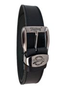 Thomas Jeans fekete bőr öv 