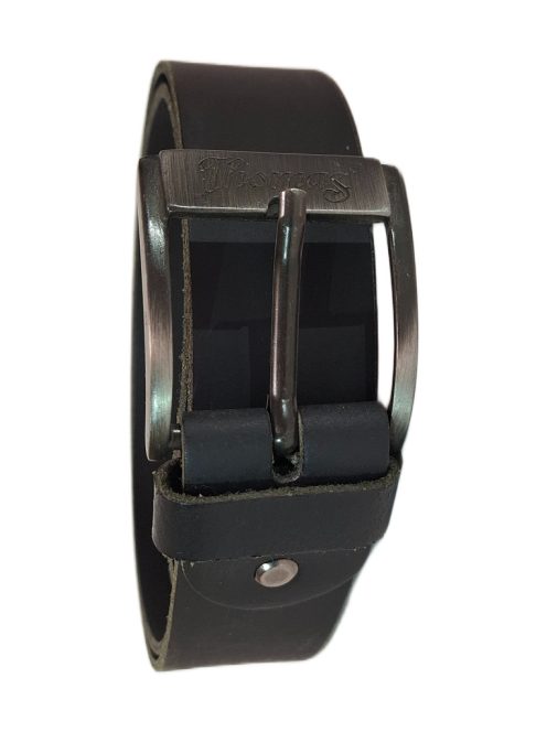 Thomas Jeans fekete bőr öv 