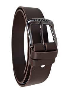 Thomas Jeans barna bőr öv