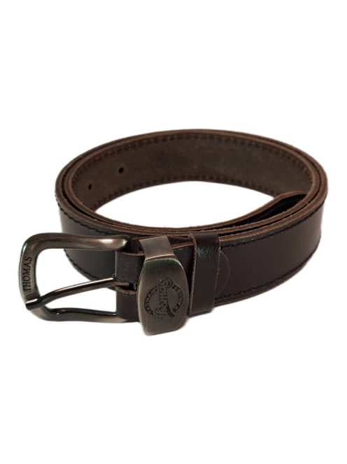 Thomas Jeans bőr öv barna nagy csatos