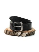 Thomas Jeans fekete bivalybőr öv