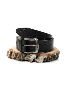 Thomas Jeans fekete bivalybőr öv