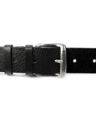 Thomas Jeans fekete bivalybőr öv