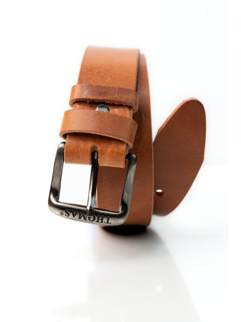 Thomas Jeans barna bivalybőr öv