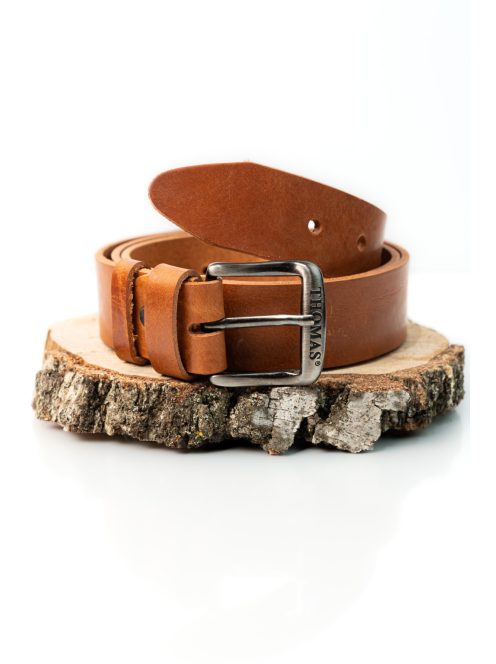 Thomas Jeans barna bivalybőr öv