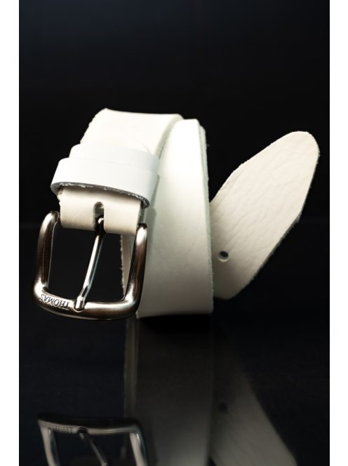 Thomas Jeans fehér bivalybőr öv