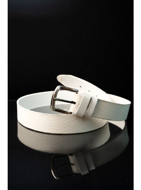 Thomas Jeans fehér bivalybőr öv