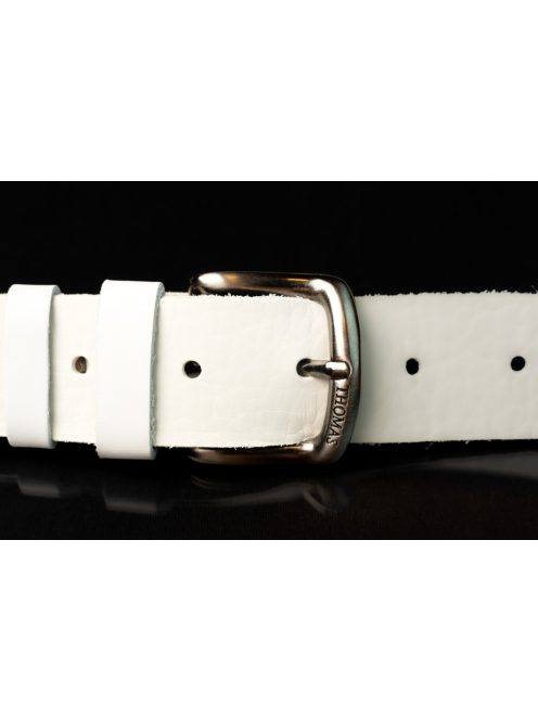 Thomas Jeans fehér bivalybőr öv