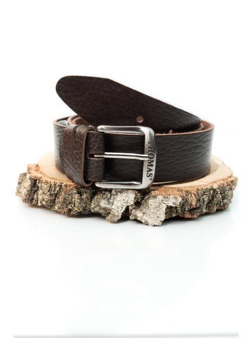 Thomas Jeans sötétbarna bivalybőr öv