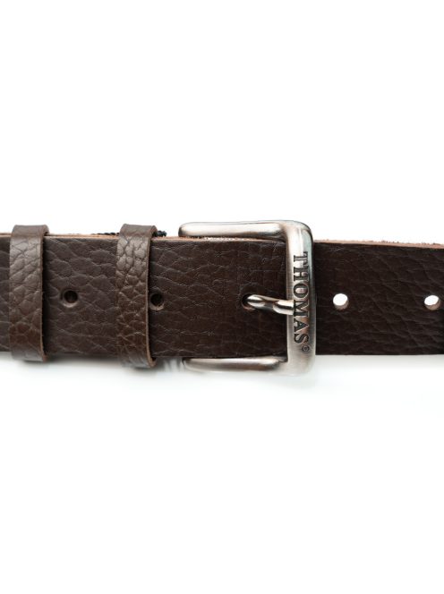 Thomas Jeans sötétbarna bivalybőr öv