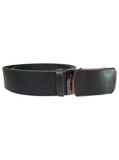 Kožený opasok Thomas Jeans s automatickou sponou, čierny 2.
