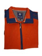 Thomas Jeans kardigán tégla színű kék vállbetéttel.